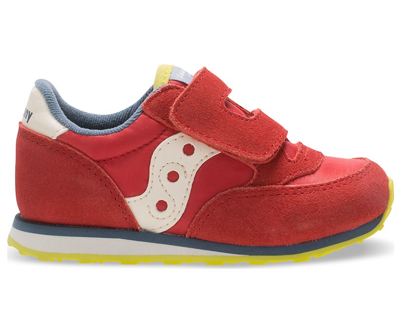 Tenis Saucony Baby Jazz Hook & Loop Niños Rojos Azules Verdes Claro | México 716FDNM